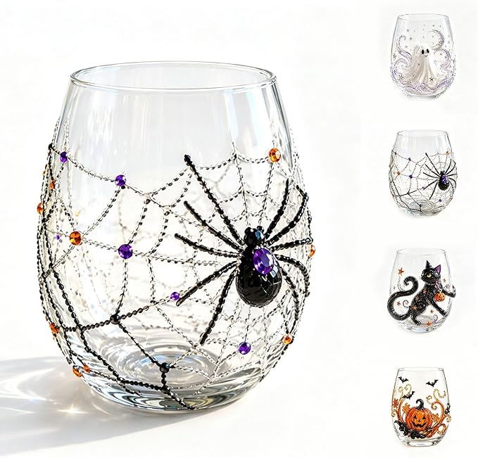 3D Halloween Artisan Glassware Collection Halloween Glass Cups | Drinking Glass by Unknown