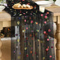 Artoid Mode Black Embroidery Daisy Gauze Table Runner 120 Inch 10FT | Seasonal by ArtoidMode