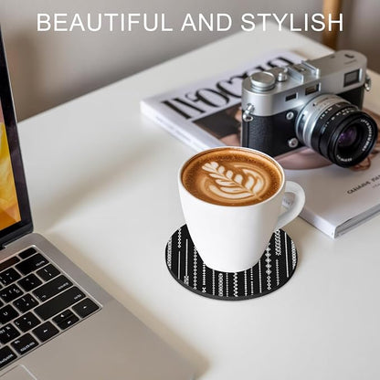 Contemporary Geometric Coasters Set of 6 Absorbent Coasters - Image 8