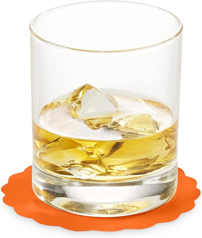 Disposable Orange Paper Coasters for Drinks, 3.5 Inch Round Coasters for Bar, Cocktail, Beverage, Wine Or Event, 500 Pack Bulk