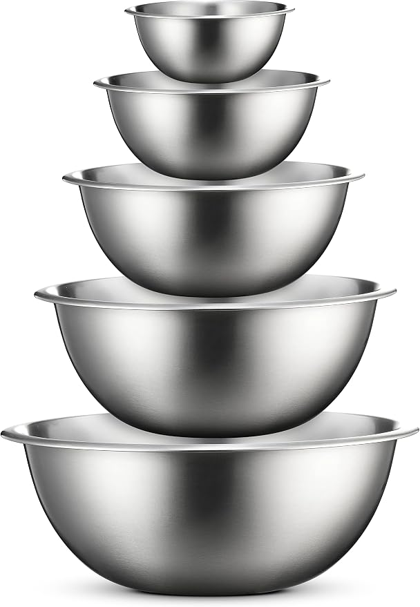 FineDine Stainless Steel Mixing Bowls Stainless Steel Mixing Bowl Set by FINEDINE