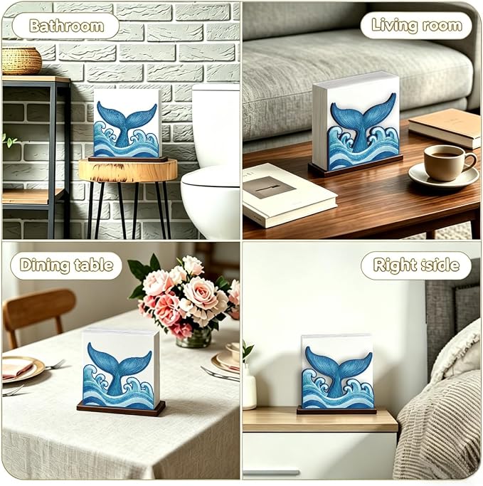 Whale Tail Napkin Holder for Table - Image 4