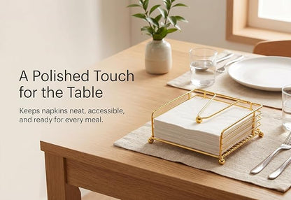 hiwafifi Napkin Holder for Table, Flat Napkin Dispenser - Image 2