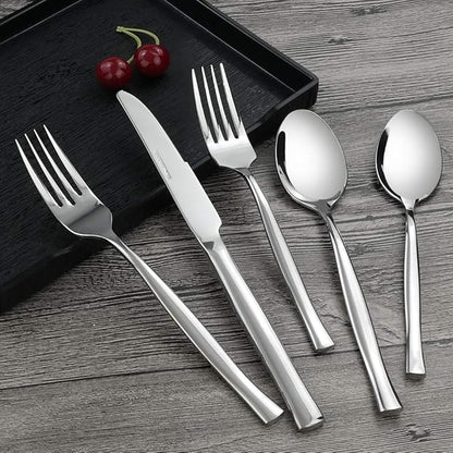 Idomy 40-Piece Stainless Steel Flatware Set, Service for 8