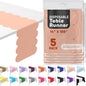 Peach Scallop Table Runner, Disposable Plastic, 5 Pack by Swanoo