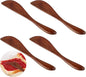 Molain 4Pcs Wooden Butter Knife, Condiment Knives, 5.9 Inch | Wooden, Jelly by Molain