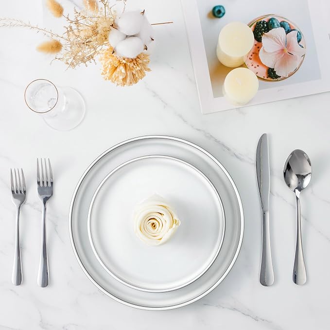 LIANYU 12 Piece Dinnerware Dishes Sets - Image 5
