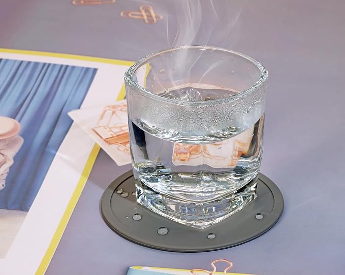 ONLYKXY 3 Pieces 3.93 Inch Silicone Coasters, Round Coasters - Image 3