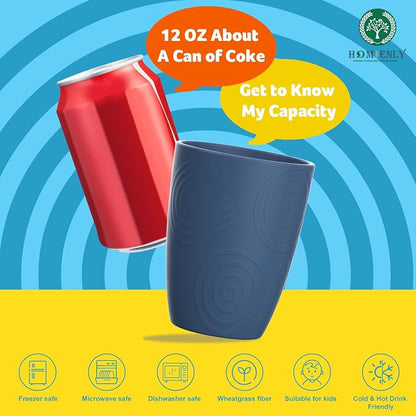 Unbreakable Plastic Drinking Glasses Alternative, Reusable Water Tumblers Set - Image 5