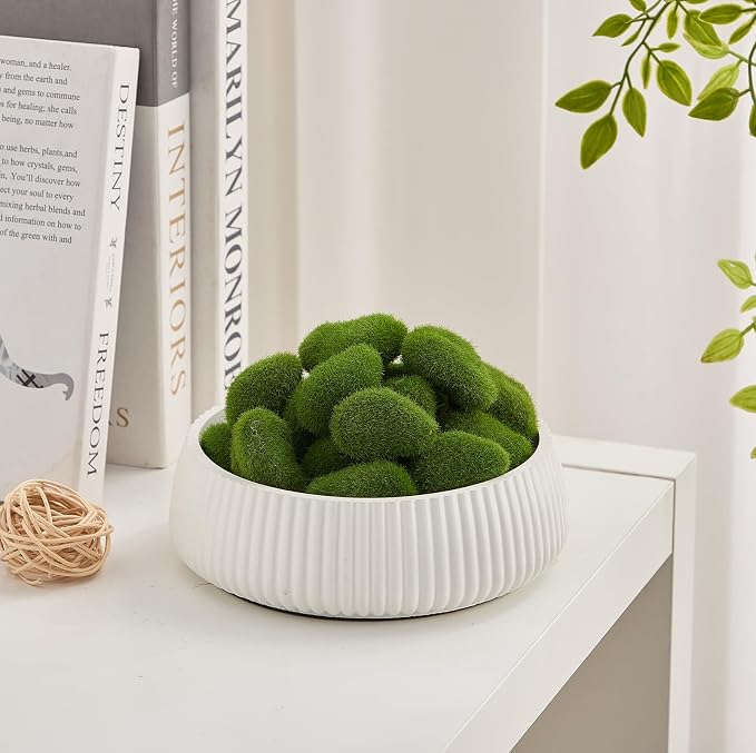 Concrete Key Bowl for Entryway Table, Ivory White | Warm White Tone - Image 8