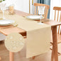 Faux Linen Table Runner Water Resistant 13 x 48 in, Coffee Table Runner by Nacuci