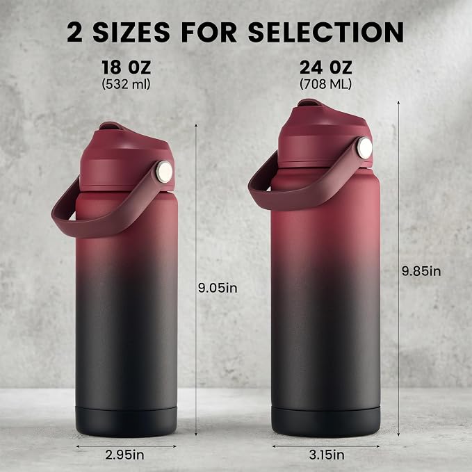 Fijinhom 18 oz Insulated Water Bottle - Image 2