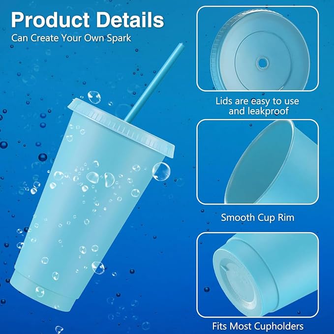 Amyhill 12 Pcs Reusable Plastic Cup - Image 3