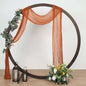 Efavormart 20ft Gauze Cheesecloth Terracotta Wedding Arch Drapery Fabric by efavormart