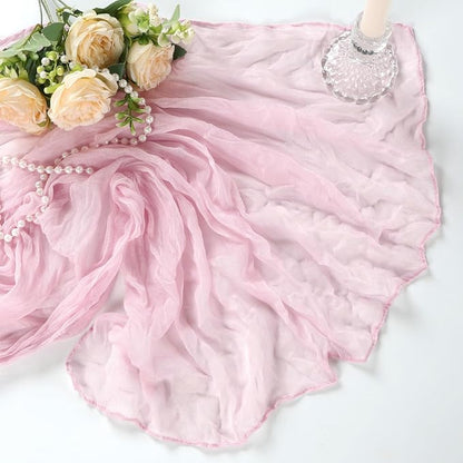 12 Pack Pink Table Runner Cheesecloth 10Ft Gauze Cheese Cloth Table Runner - Image 7