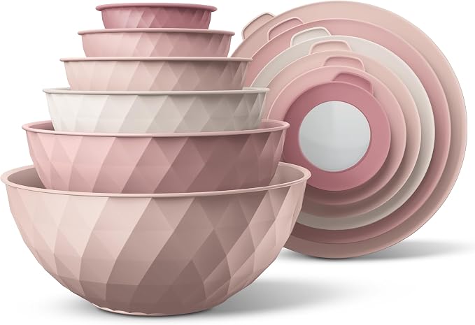 COOK WITH COLOR Mixing Bowls with Lids by CookwithColor