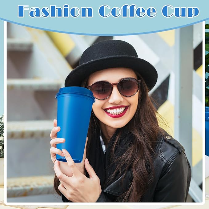 FillTouch 24 Pcs 16 oz Reusable Coffee Cups - Image 6
