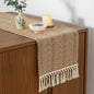 Linen Woven Table Runner, Farmhouse Rustic Jute Table Runners by EphyrosaHome