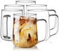 Glass Coffee Mugs, 16 oz Glass Coffee Cups Set of 6, Hot/Cold Beverages by Unknown