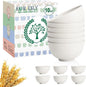 Unbreakable Wheat Straw Small Bowls 10 OZ Dessert Bowls Set of 6 Mini Bowl by HOMIENLY