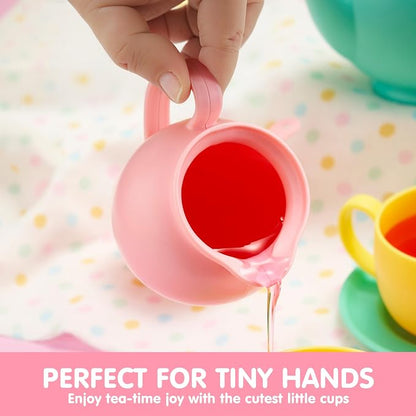 JOYIN 18PCS Pretend Tea Party Set Play Food Accessories BPA Free, Phthalates - Image 5