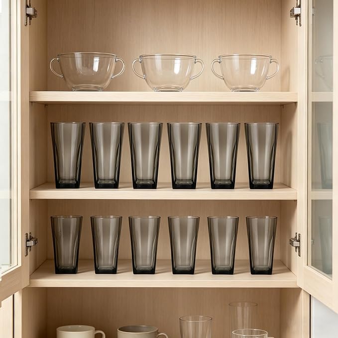 Top-spring 12+20 Oz Reusable Plastic Water Tumbler 12pcs Grey BPA Free | - Image 8