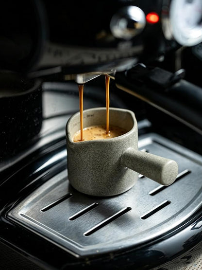Espresso Cup 3 OZ, Ceramic Espresso Measuring Cup, Double Spouts | Espresso - Image 3
