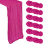 6 Pack Hot Pink Table Runner Cheesecloth 10Ft Gauze Cheese Cloth Table Runner by Heneger