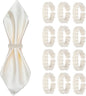 Meplait Napkin Rings Set of 12, Boho Napkins Holders Ring by Meplait