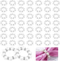 100Pcs Pearl Napkin Rings, Round Napkin Ring Holder, Elegant Serviette Napkin by Unknown