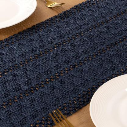 Boho Table Runner Summer Farmhouse Rustic Dining Dresser Scarf Home Decor | - Image 6
