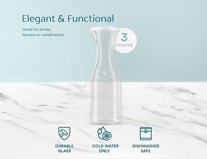 KooK Glass Carafe, Mimosa Bar Supplies, Carafe Pitchers - Image 6