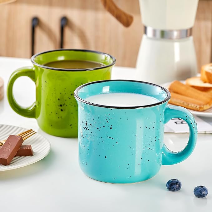 bestone Coffee Mugs Set of 4，16 oz Large Ceramic - Image 6
