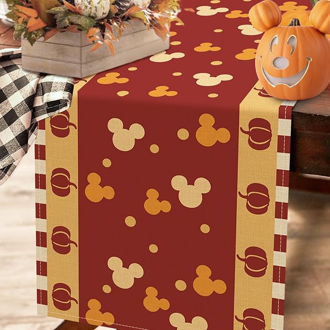 Seliem Fall Pumpkin Table Runner, Seasonal Burlap Home Decoration Indoor - Image 5