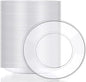 Mimorou Clear Plastic Dessert Plates 5.5 Inch Disposable Cake Plates Small Party Dishes Bulk Clear Round Dishes for Wedding Dinner Appetizers BBQ Travel Catering Events(200 Pcs)