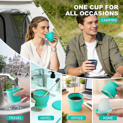 Collapsible Travel Cup, BPA-Free Reusable Water Cup | Lightweight Drinking Cups - Image 6