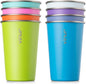 Stainless Steel Cups-16 oz Colorful Stackable Metal Drinking Glasses 8 Pcs | 16 by Vinur