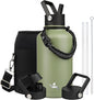 Konokyo 64 oz Insulated Stainless Steel Water Bottle Jug by Konokyo