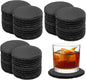 60 Pieces Slate Coasters. Dhfsleo 4 inch Black Coasters Stone Coaster Set by Unknown