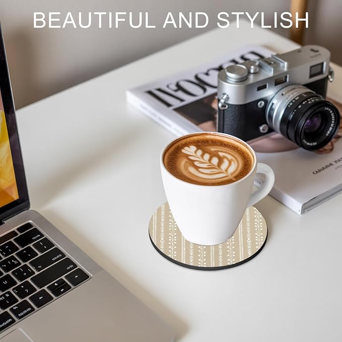 Modern Minimalist Coasters Set of 4, Absorbent Coasters - Image 7