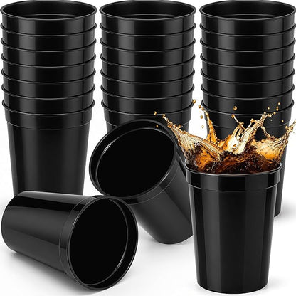 Yungyan 24 Pack 12 oz Stadium Cups Reusable Plastic Cups Blank Drink Stadium by Yungyan