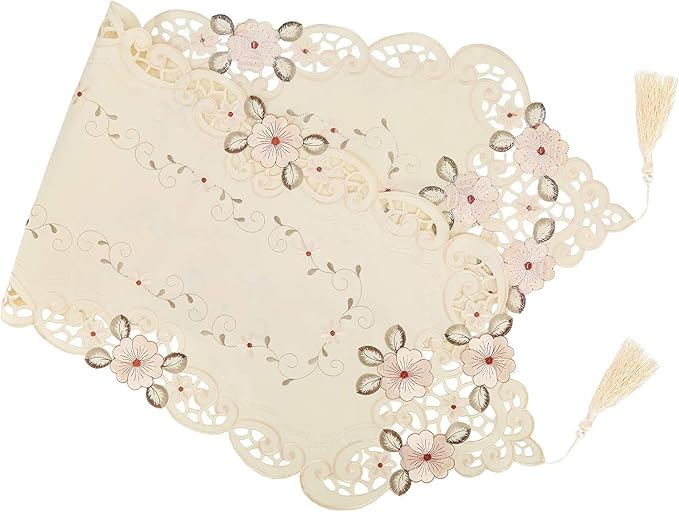 Luxury Table Runners Embroidered Polyester Table Linens - Image 3