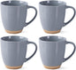 AmorArc 12oz Coffee Mugs set of 4, Stoneware Coffee Mugs by AmorArc