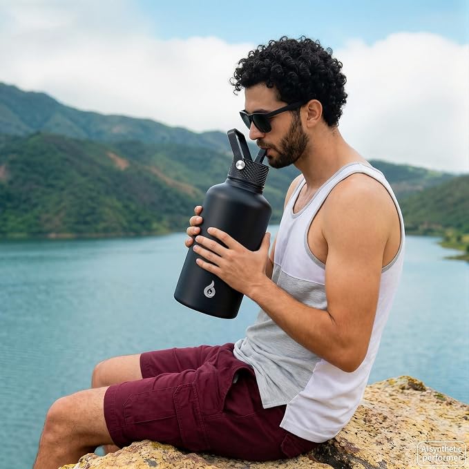 BJPKPK 64oz Insulated Water Bottle, Half Gallon Water Jug - Image 6