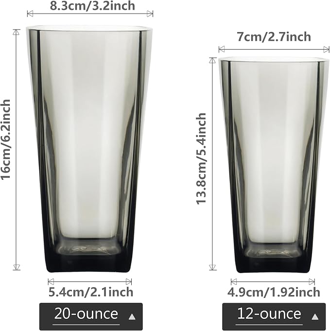 Top-spring 12+20 Oz Reusable Plastic Water Tumbler 12pcs Grey BPA Free | - Image 3