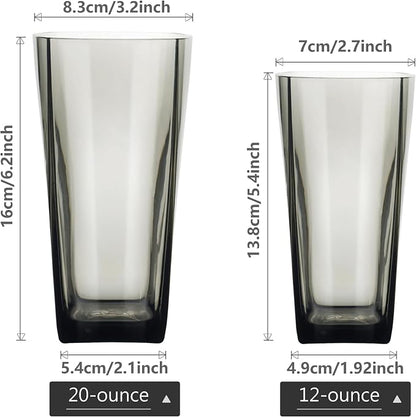 Top-spring 12+20 Oz Reusable Plastic Water Tumbler 12pcs Grey BPA Free | - Image 3