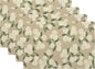 Beige Placemats Set of 4 Khaki Green Hydrangea Flower Decor Place Mats 12x18 Inch Vintage Floral Spring Summer Seasonal Decorative Linen Table Mats for Kitchen Dining Party Table Decoration