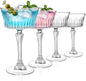 Coupe Glasses Set of 4, 8oz Vintage Coupe Martini Glass, Crystal Cocktail by Unknown