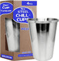 20oz 4PCS Stainless Steel Pint Cups, Reusable metal Cups, Drinking | Pint by Unknown