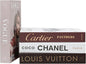 Luxe Large | 4 PCS Faux Decorative Books for Home Decor | Not Real Books (Cardboard Boxes) | Coffee Table, Bookshelf & Shelf Styling Display Props for Living Room, Office